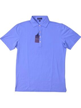 Peter Millar Vessel Blue Soul Performance Polo Short Sleeve Crown Crafted